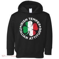 Irish Temper Italian Attitude St Patricks Day Toddler Hoodie thumb 0