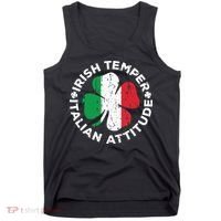 Irish Temper Italian Attitude St Patricks Day Tank Top thumb 0