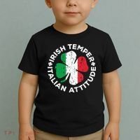 Irish Temper Italian Attitude St Patricks Day Toddler T-Shirt thumb 2