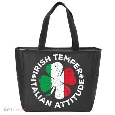 Irish Temper Italian Attitude St Patricks Day Tote Bag