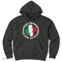 Irish Temper Italian Attitude St Patricks Day Hoodie thumb 0