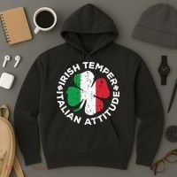 Irish Temper Italian Attitude St Patricks Day Hoodie thumb 3