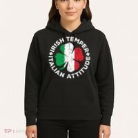 Irish Temper Italian Attitude St Patricks Day Hoodie thumb 5
