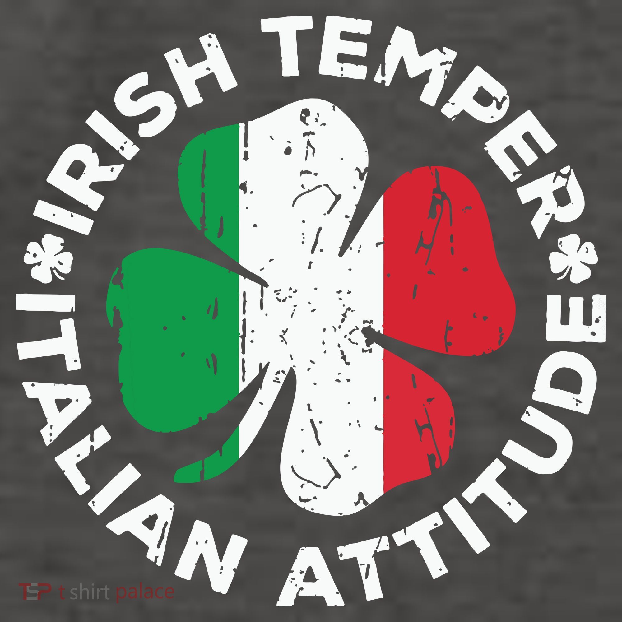 Irish Temper Italian Attitude St Patricks Day Hoodie