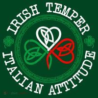 Irish Temper Italian Attitude Shamrock Italy Flag Pattys Day T-Shirt thumb 7