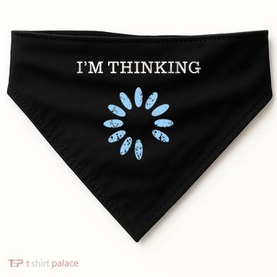 Im Thinking It Nerd Geeks Programmers USA-Made Doggie Bandana