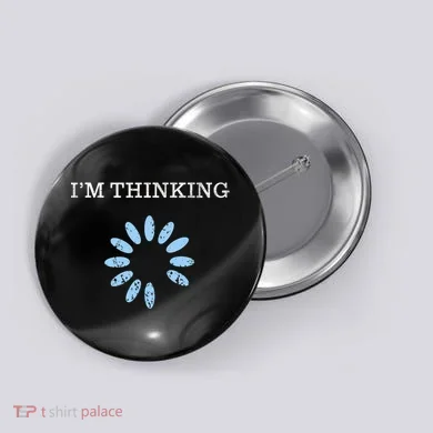 Im Thinking It Nerd Geeks Programmers Button