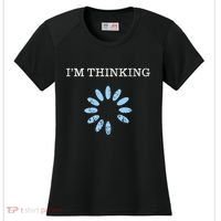 Im Thinking It Nerd Geeks Programmers Women's Cooling Performance Crew T-Shirt thumb 0