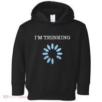 Im Thinking It Nerd Geeks Programmers Toddler Hoodie thumb 0