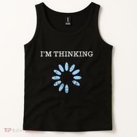 Im Thinking It Nerd Geeks Programmers Tank Top thumb 2