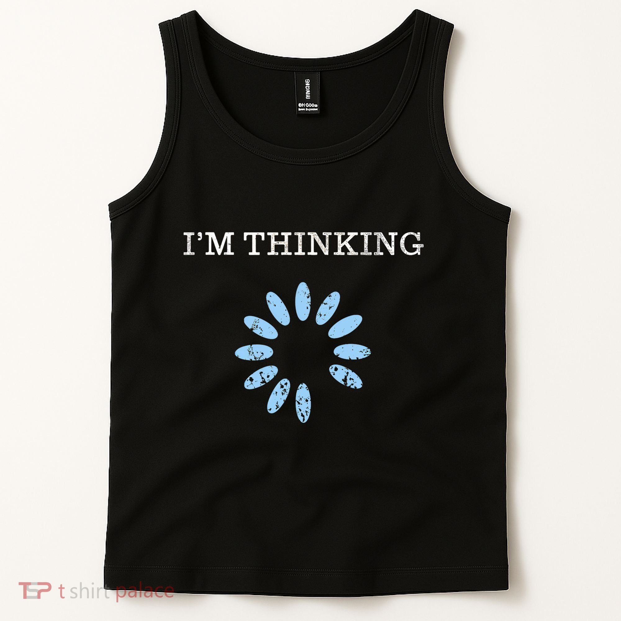 Im Thinking It Nerd Geeks Programmers Tank Top