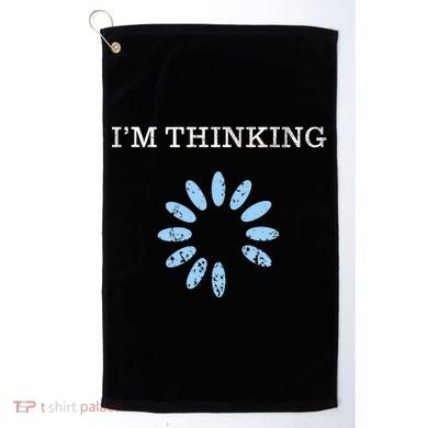 Im Thinking It Nerd Geeks Programmers Golf Towel