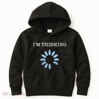 Im Thinking It Nerd Geeks Programmers Kids Hoodie thumb 0