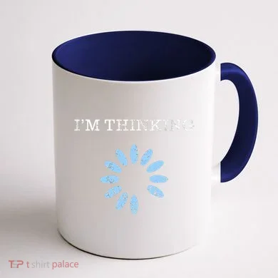 Im Thinking It Nerd Geeks Programmers Coffee Mug back