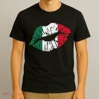 Italy T Italy Kiss Lips Italian Gift Italian T-Shirt thumb 3