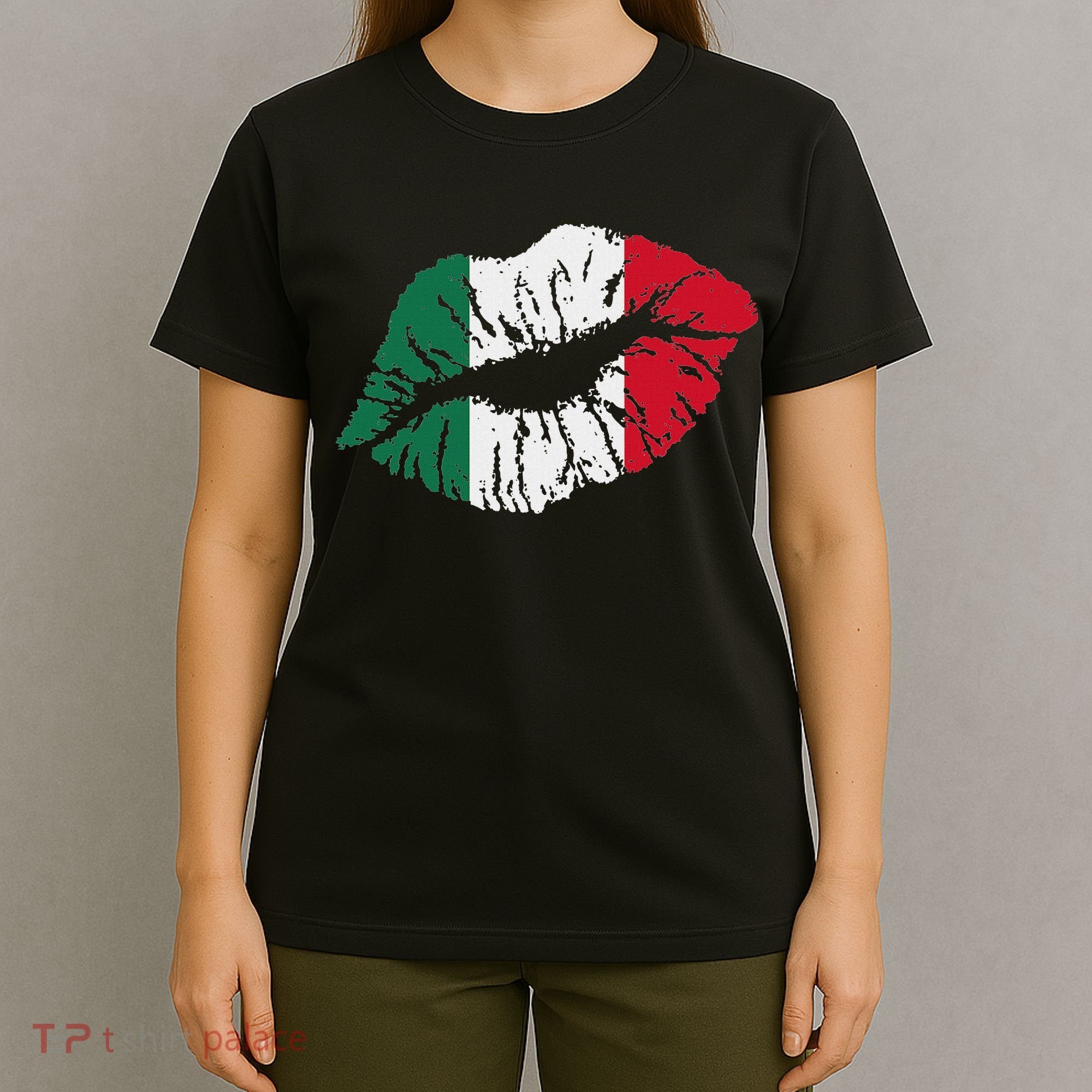 Italy T Italy Kiss Lips Italian Gift Italian T-Shirt