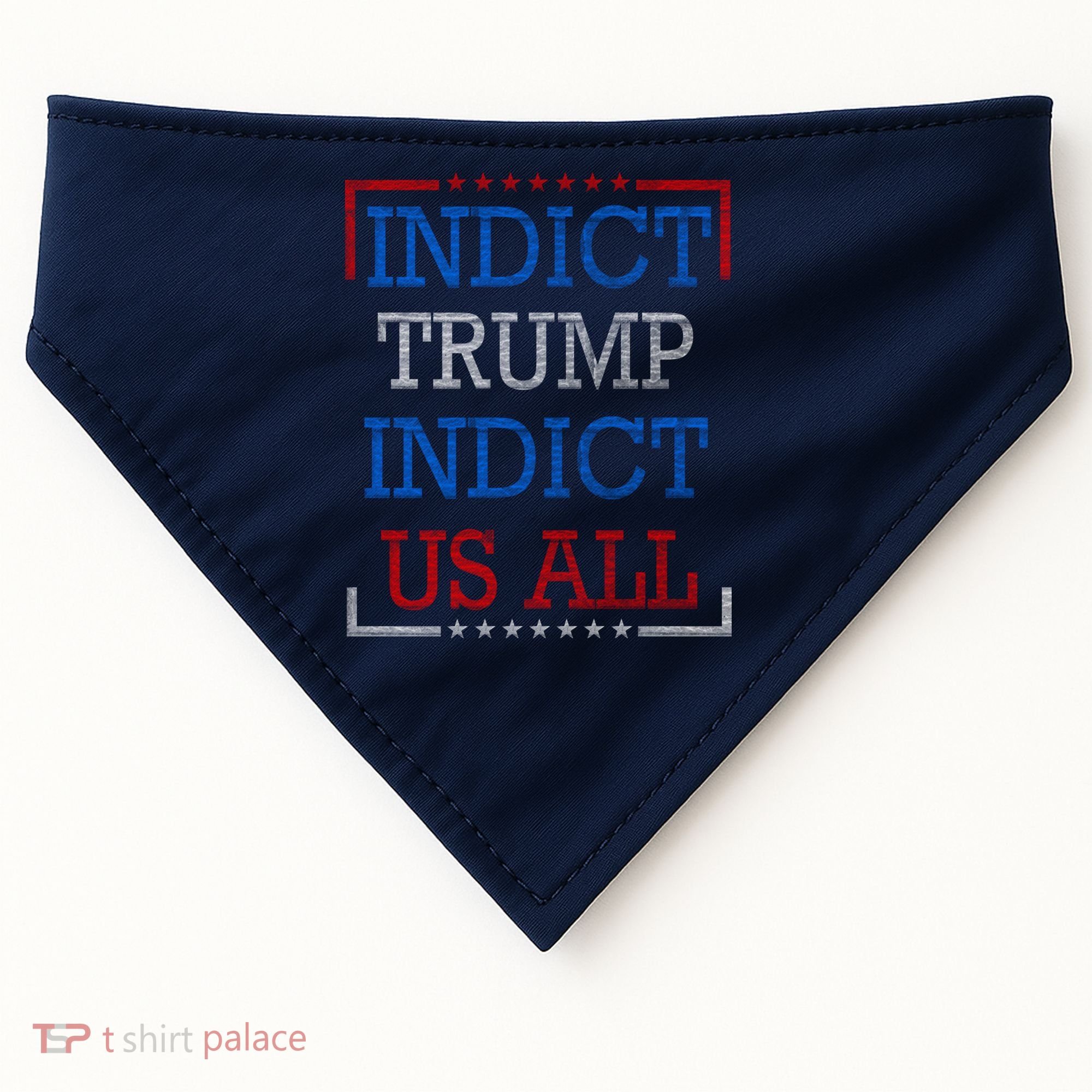 Indict Trump Indict Us All Support President Trump USA-Made Doggie Bandana