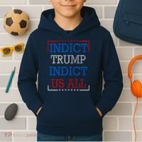 Indict Trump Indict Us All Support President Trump Kids Hoodie thumb 2