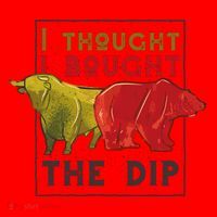 I Thought I Bought The Dip Bitcoin Santa Hat thumb 1