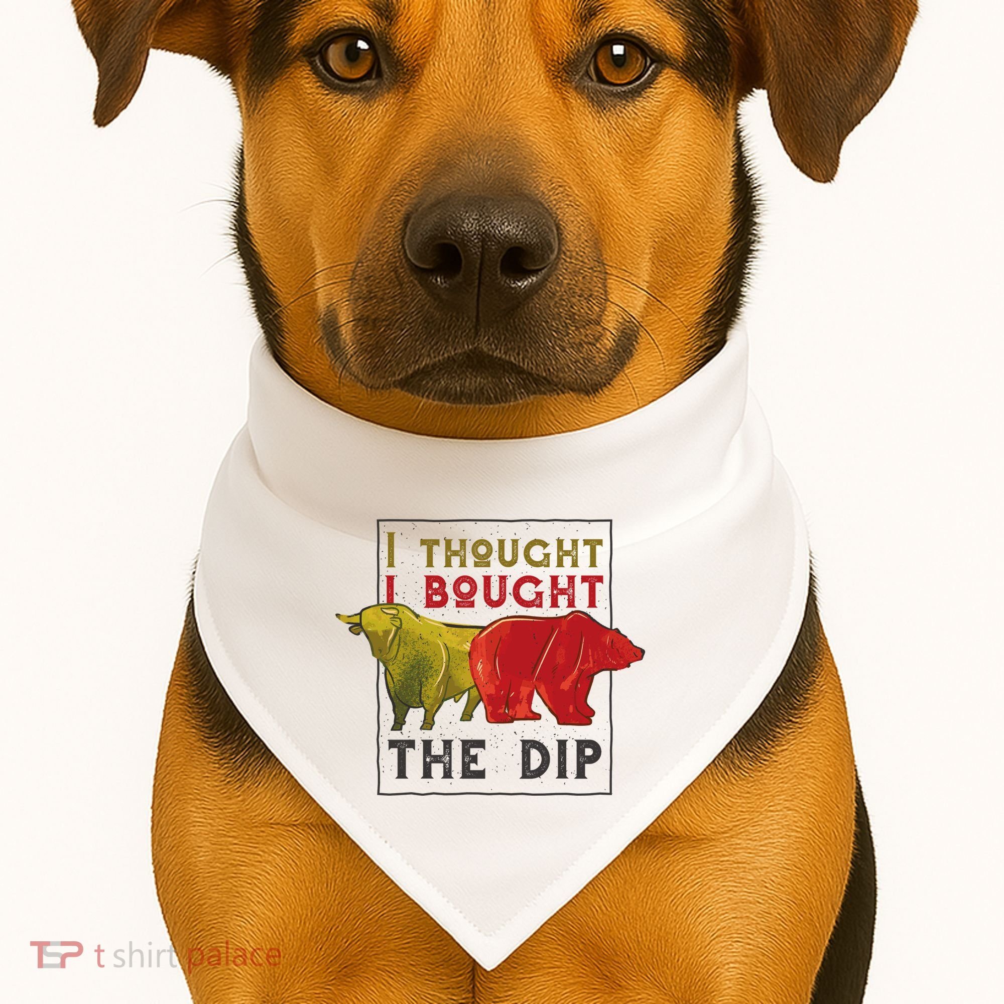 I Thought I Bought The Dip Bitcoin USA-Made Doggie Bandana