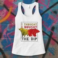I Thought I Bought The Dip Bitcoin Women's Tank Top thumb 3
