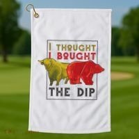 I Thought I Bought The Dip Bitcoin Golf Towel thumb 1