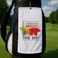 I Thought I Bought The Dip Bitcoin Golf Towel thumb 2