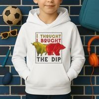 I Thought I Bought The Dip Bitcoin Kids Hoodie thumb 2