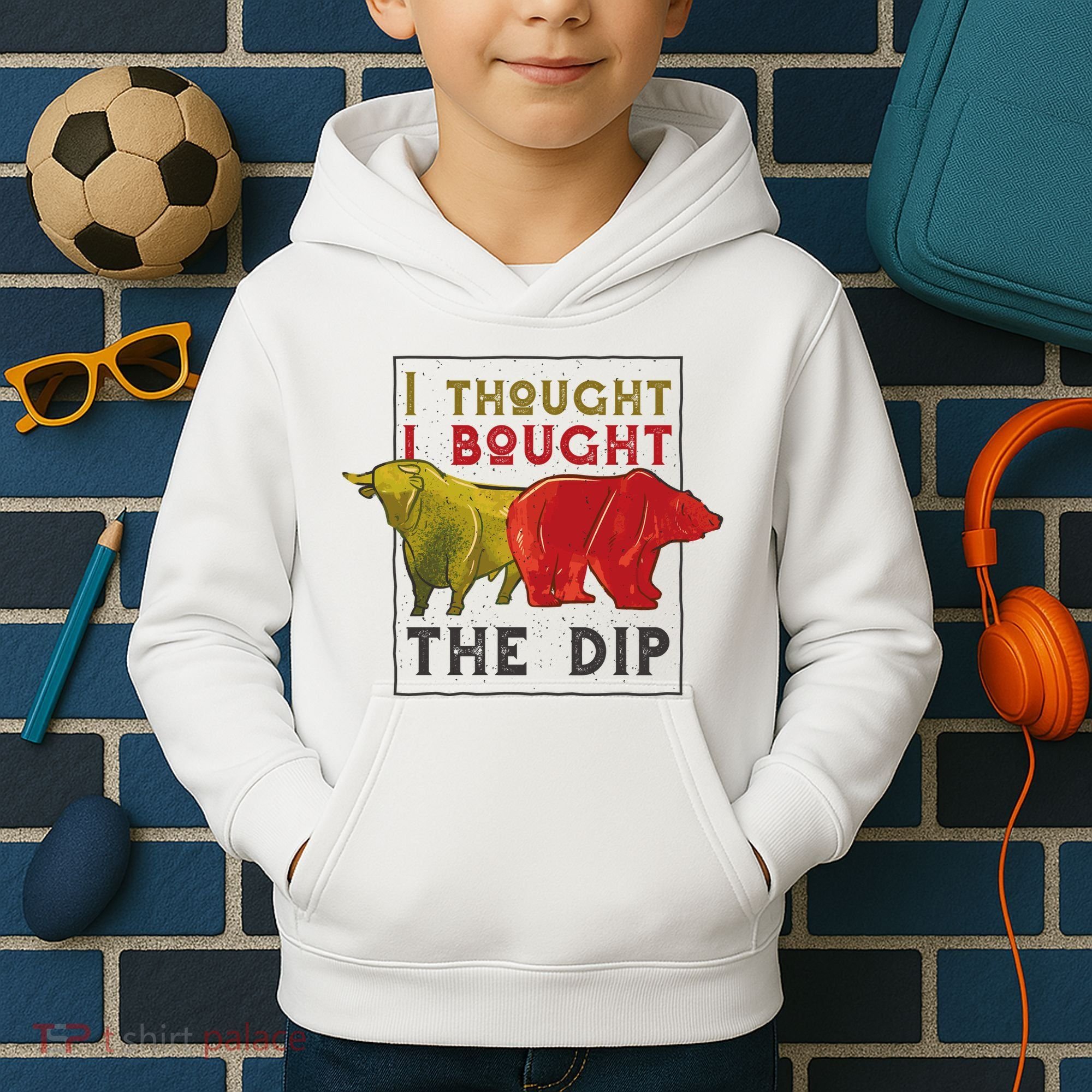 I Thought I Bought The Dip Bitcoin Kids Hoodie