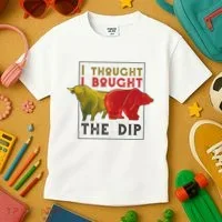 I Thought I Bought The Dip Bitcoin Kids T-Shirt thumb 3
