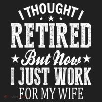 I Thought I Retired But Now I Just Work For My Wife Funny Gift Beanie thumb 2