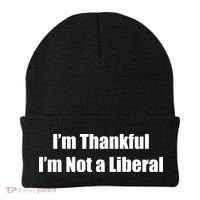 I’m Thankful I’m Not A Liberal Funny Beanie thumb 0