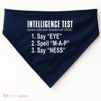 Intelligence Test USA-Made Doggie Bandana thumb 0