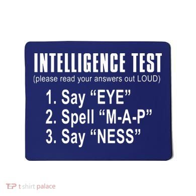 Intelligence Test Mousepad