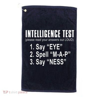Intelligence Test Golf Towel