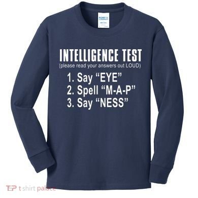 Intelligence Test Kids Long Sleeve Shirt