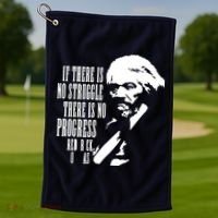 If There Is No Struggle There Is No Progress Golf Towel thumb 1