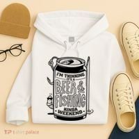 I'm Thinking It's A Beer And Fishing Kinda Weekend Hoodie thumb 4