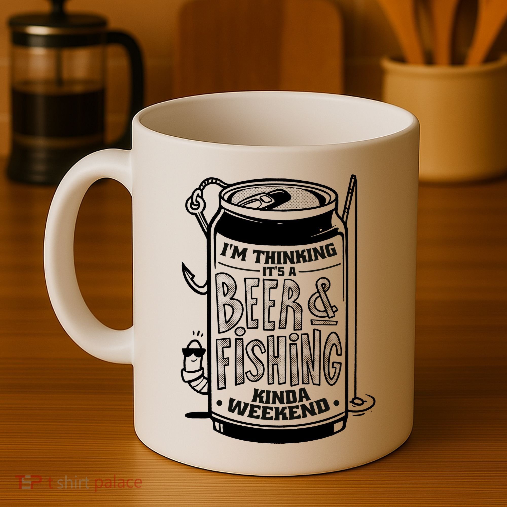 I'm Thinking It's A Beer And Fishing Kinda Weekend Coffee Mug