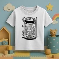 I'm Thinking It's A Beer And Fishing Kinda Weekend Toddler T-Shirt thumb 3