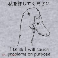 I Think I Will Cause Problems On Purpose Funny Goose Women's Sweatshirt thumb 2