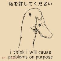 I Think I Will Cause Problems On Purpose Funny Goose Tote Bag thumb 4