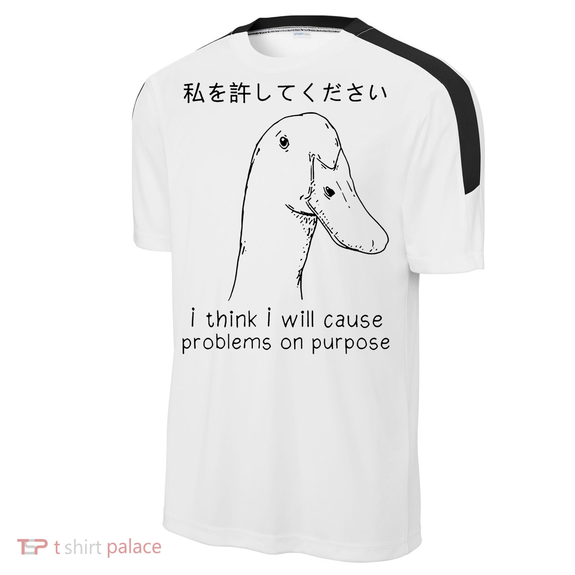 I Think I Will Cause Problems On Purpose Funny Goose Sport-Tek Competitor United Soccer Jersey