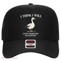 I Think I Will Cause Problems On Purpose Meme Goose Duck Hat thumb 0