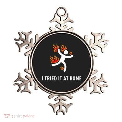 I Tried It At Home Funny Geek Nerd It Admin Science Ornament