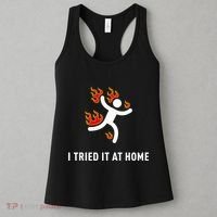 I Tried It At Home Funny Geek Nerd It Admin Science Women's Tank Top thumb 3