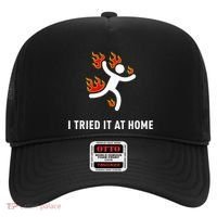 I Tried It At Home Funny Geek Nerd It Admin Science Hat thumb 0