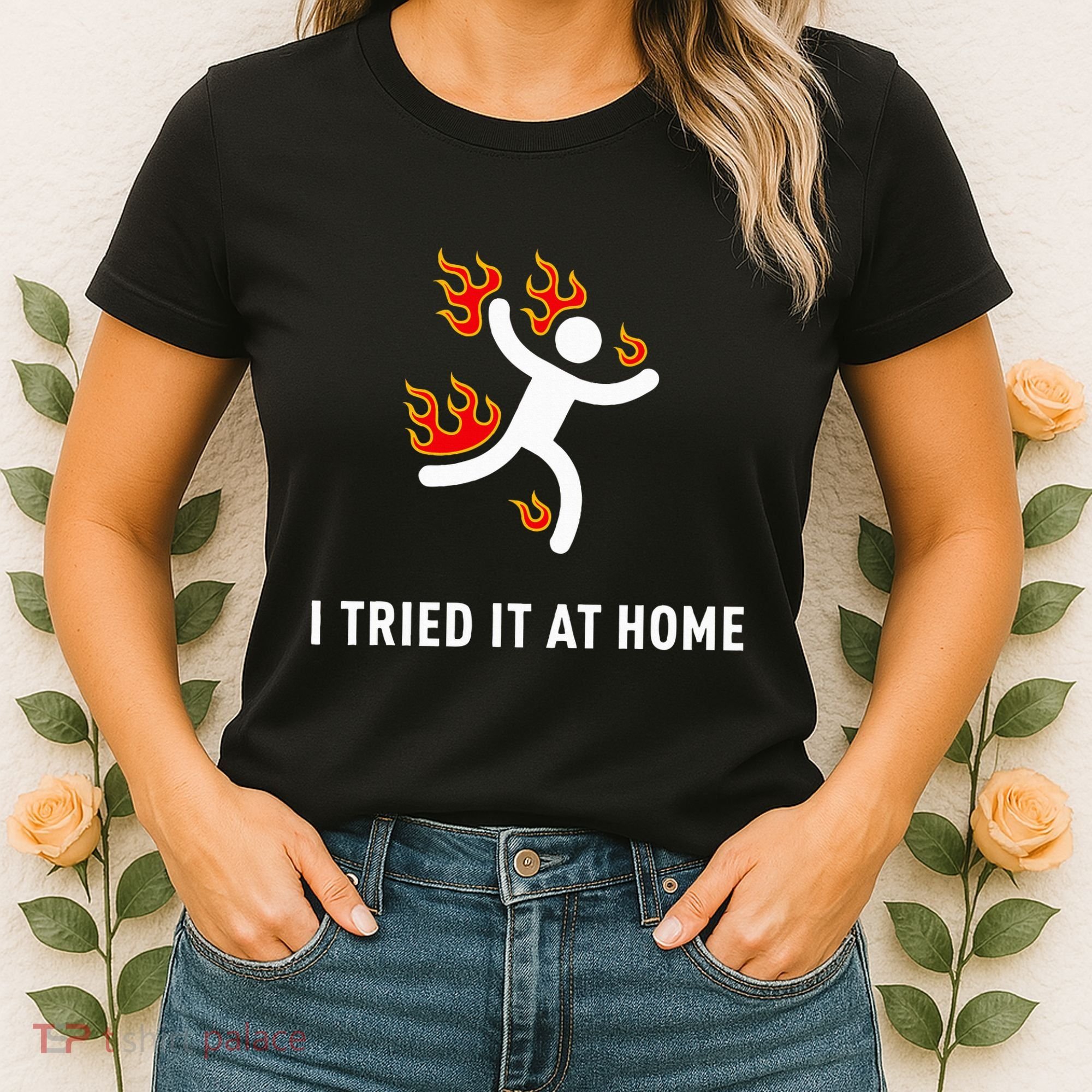 I Tried It At Home Funny Geek Nerd It Admin Science Women's T-Shirt