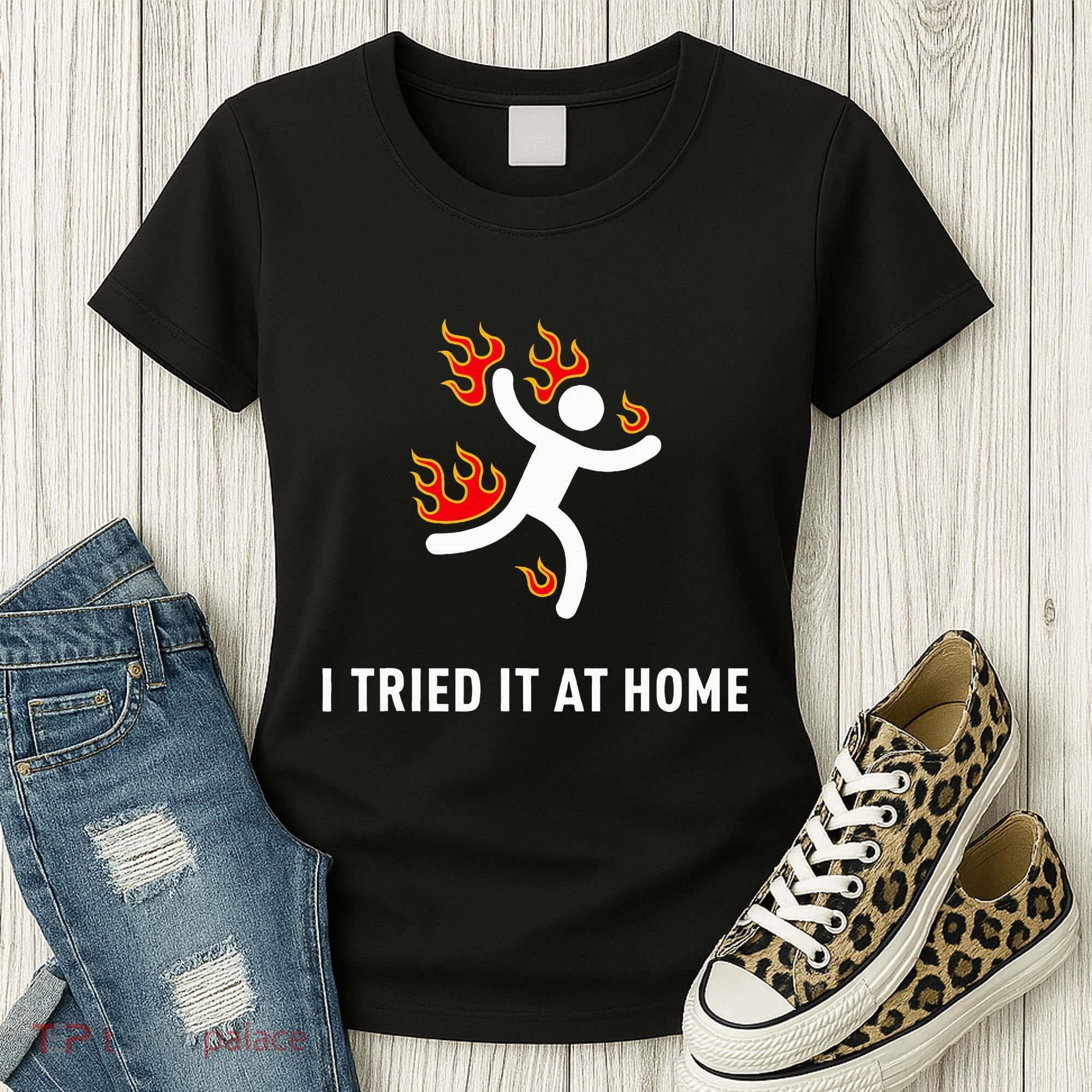 I Tried It At Home Funny Geek Nerd It Admin Science Women's T-Shirt