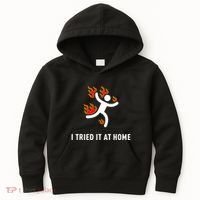 I Tried It At Home Funny Geek Nerd It Admin Science Kids Hoodie thumb 0
